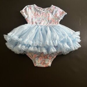 Disney Baby stitch outfit with Blue and Pink Accents